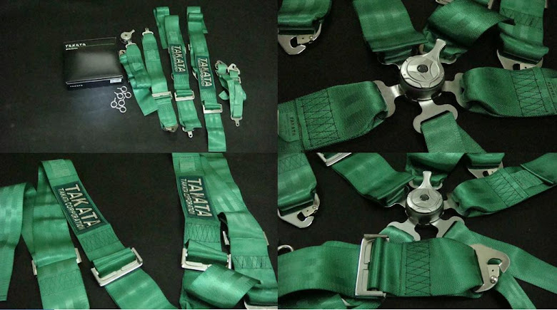 TAKATA FIA 6point 3inch quick release safety belt RM300