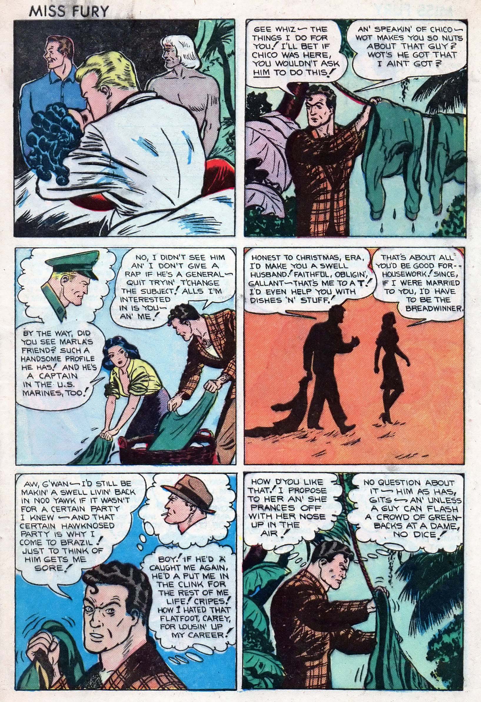 Read online Miss Fury (1942) comic -  Issue #5 - 13