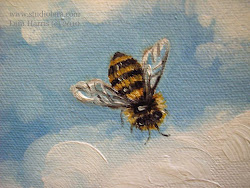 bees bee honey clouds painting flying oil aesthetic paintings fuzzy lara canvas x6 knees touch drawing paint bumble super cloud