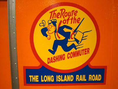 Long Island Railroad graphic The Route of the Dashing Commuter