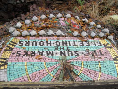 Mosaic tile sundial