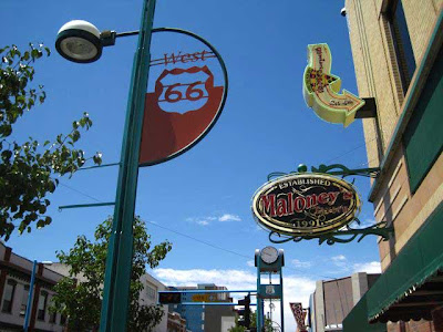 Route 66 commemorative sign in Albuquerque