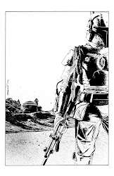 boba fett ink randysiplon wars star deviantart drawing drawings sketch fan randy starwars illustration 11x17 board portraits cards deviant