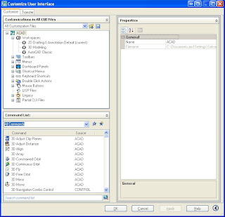 Cadmonk Blog Post: AutoCAD 2008: Customize User Interface ( CUI )