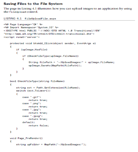 ASP.NET: Using the Rich Controls
