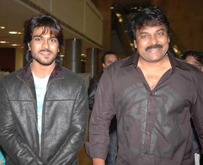 [chiranjeevi+son_ramcharan_praja+rajyam_song.jpg]