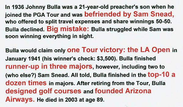 Johnny Bulla: The back story...