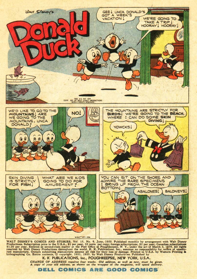 Read online Walt Disney's Comics and Stories comic -  Issue #177 - 3