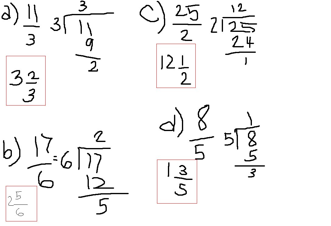 56/9 As A Mixed Number - AS LDP