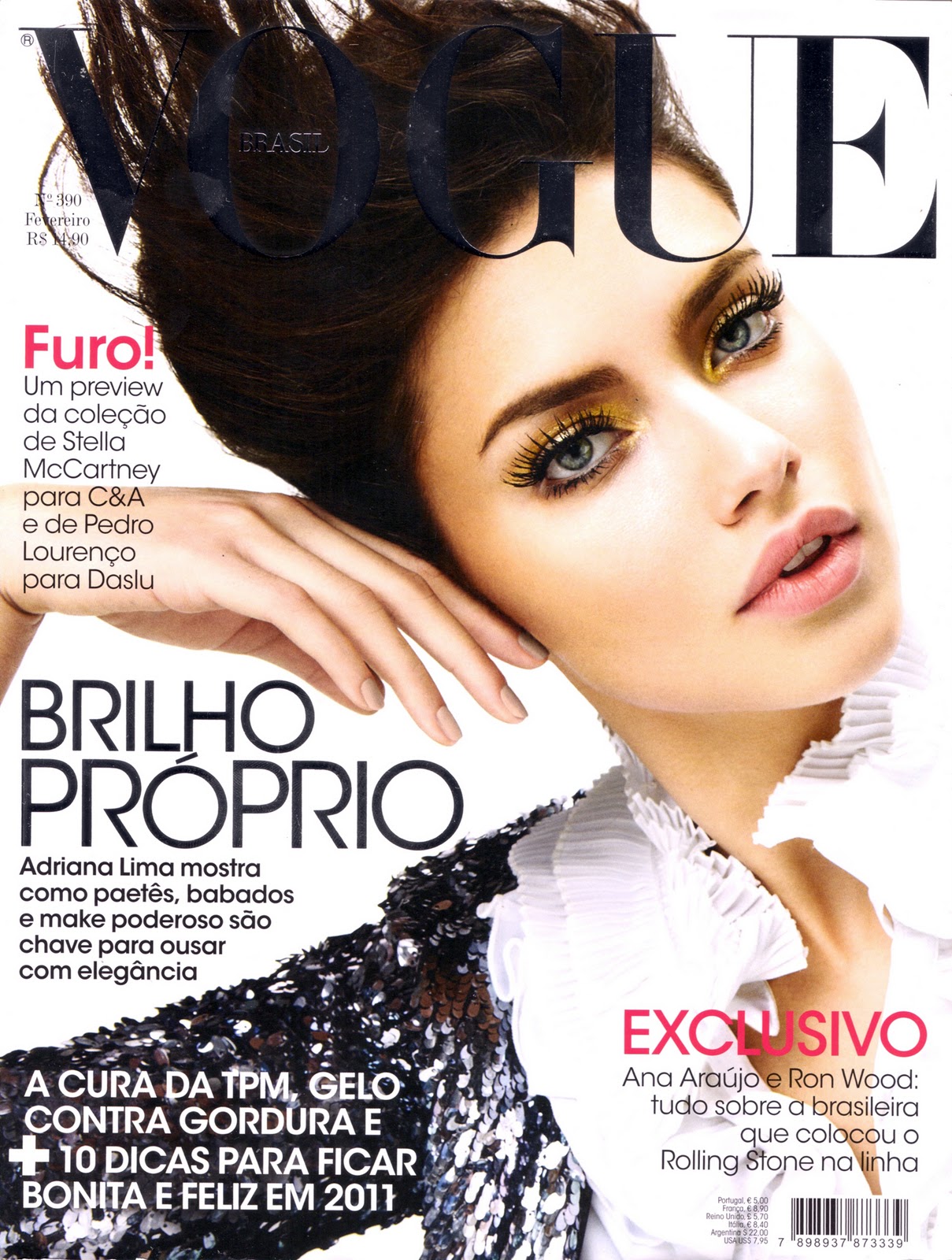 Adriana Lima (VOGUE Brazil Feb 2011) HQ cover - Models Inspiration