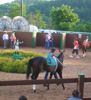 Maggie Slew, the 9 horse in the Decoration Day Handicap at Mountaineer 2007