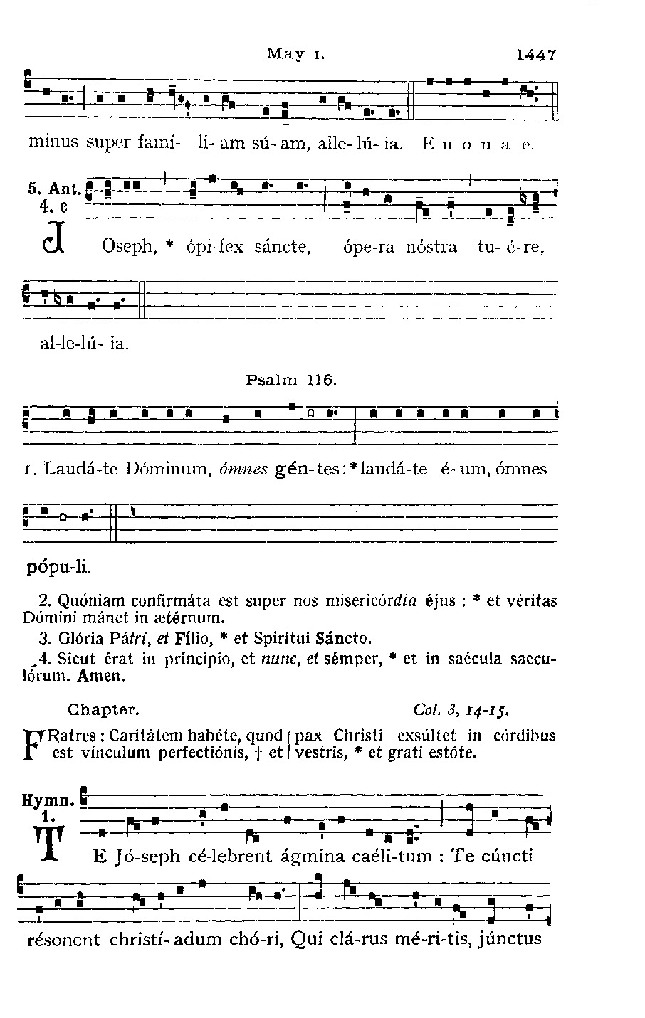 Te Joseph l'inno di San Giuseppe Te Joseph l'inno di San Giuseppe