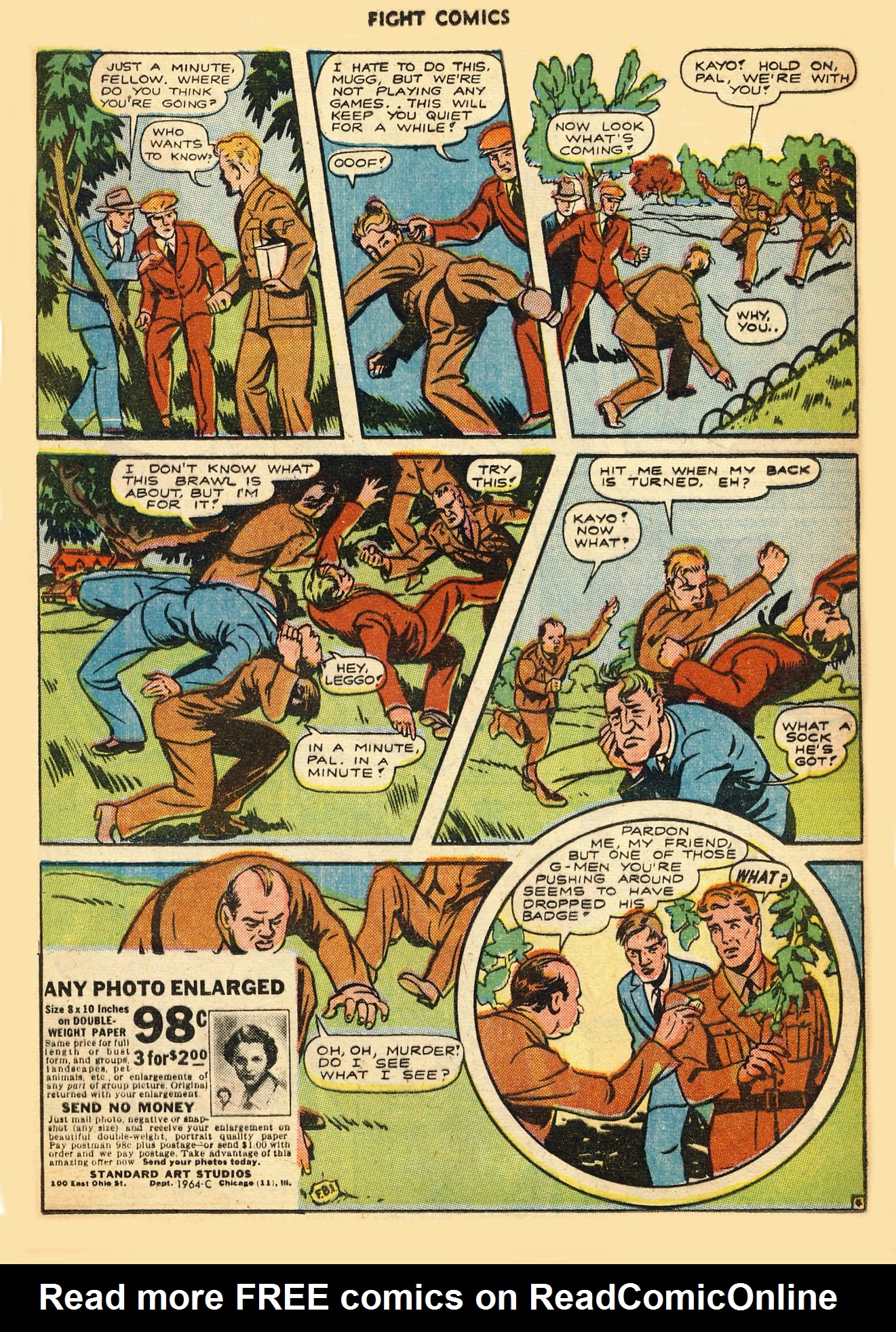 Read online Fight Comics comic -  Issue #31 - 33