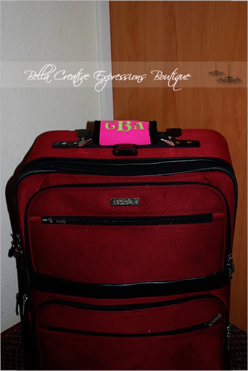 Bella Creative Expressions Boutique Personalized Luggage Handle Wrap