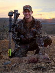 A 30-pound Bobcat taken with the bow.