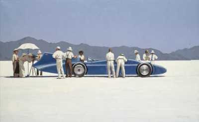 Jack Vettriano - Bluebird at Bonneville © Sotheby's Images