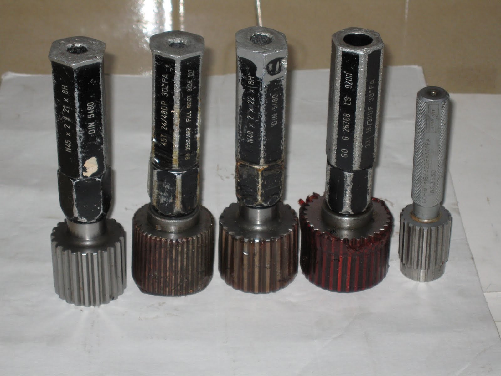 Spline Gauges for (Internal) Involute Spline 30°PA Spline Gauges for