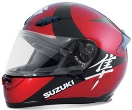 Hayabusa Design Helmets By Shoei Red/Black | Suzuki Hayabusa