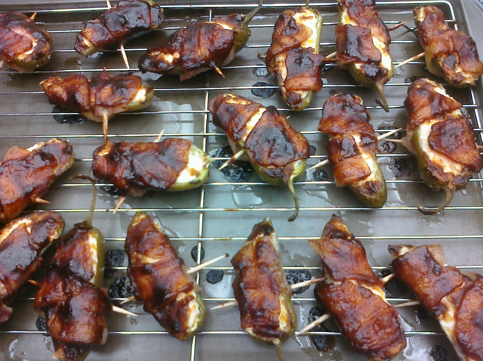 five Pioneer Woman's BBQ Jalapeño Poppers