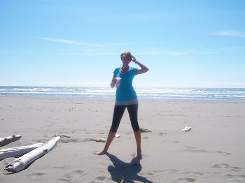 Tall girl on the beach