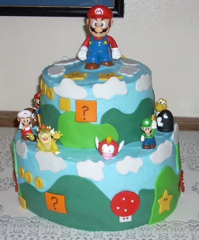 Mario Birthday Cakes on 11  Mariobros Cake