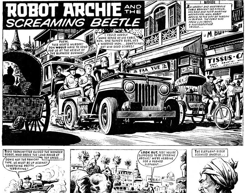 British Comic Art Robot Archie