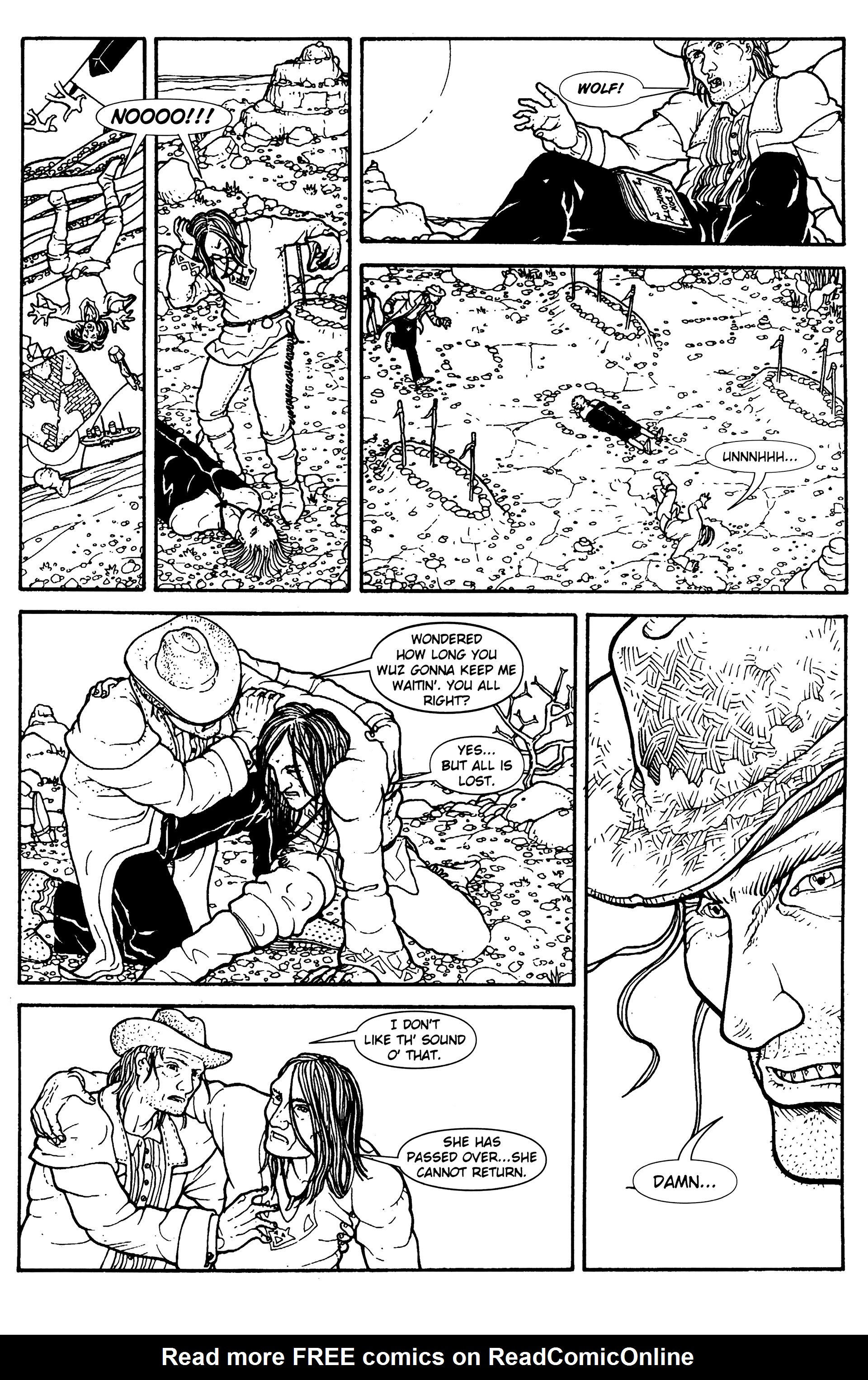 Read online Warrior Nun: Black & White comic -  Issue #13 - 6
