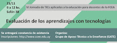Afiche VI Jornada de TICs aplicadas a la educación para docentes de la FCEA