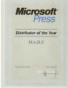 M.e.B.S. distributor of the year of Microsoft Press