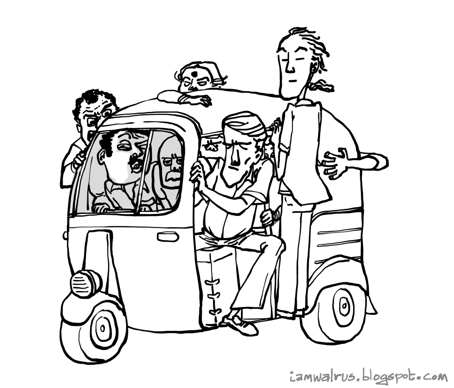 Auto Rickshaw Coloring Pages - Auto 