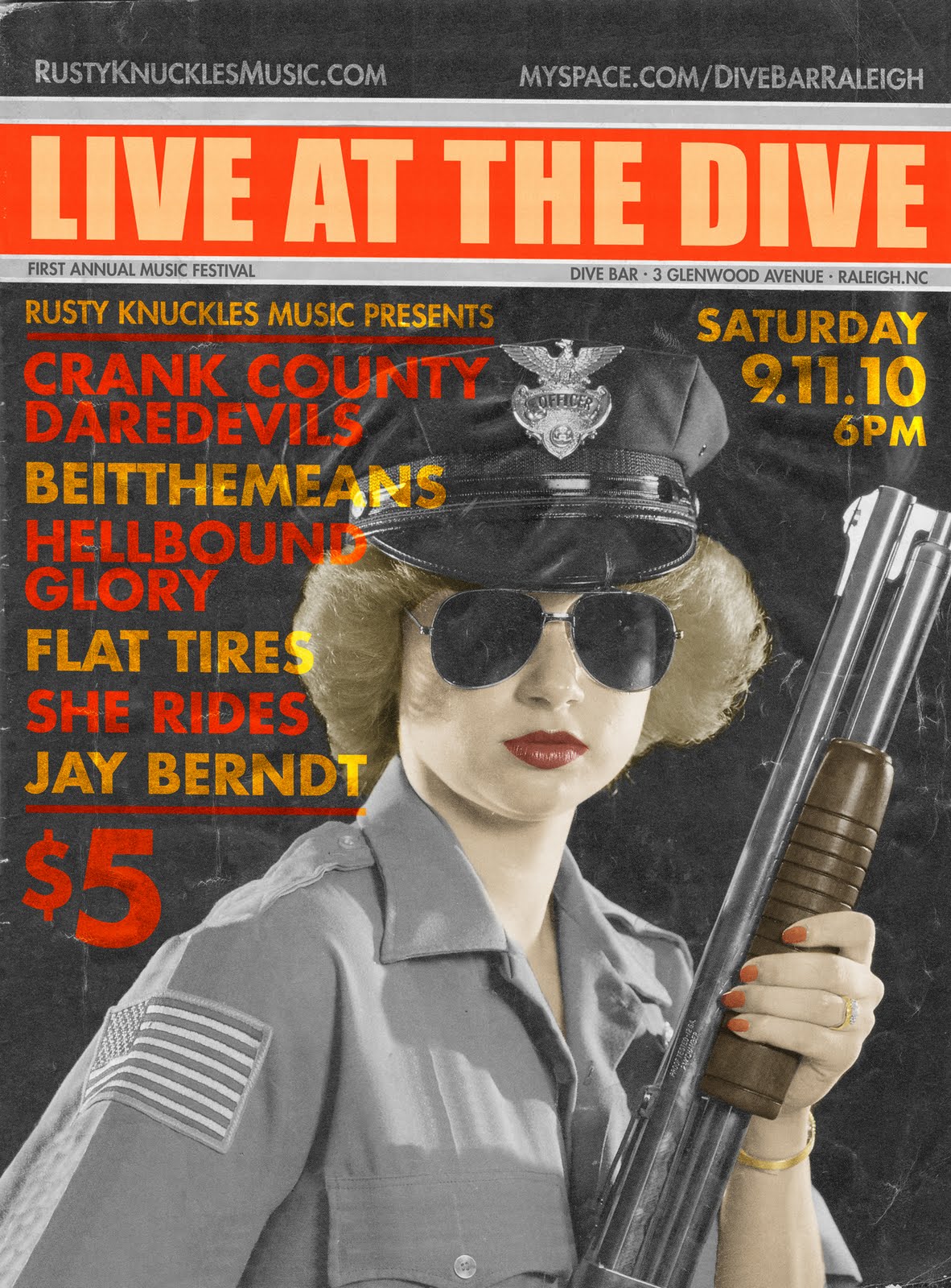 "Live At The Dive" Rusty Knuckles Music Showcase Raleigh, NC 9.11.
