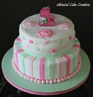 Baby Birthday Cake on Whimsicalcreations Ca  Baby Girl 1st Birthday Cake