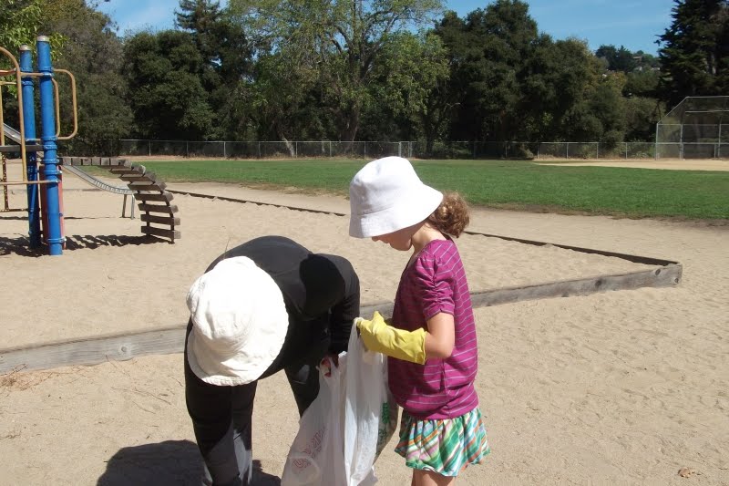 Clean up your creek! Soquel Elementary really needed a clean up and it got it