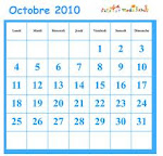 Ce mois d'octobre est très spécial.  Il contient 5 vendredis, 5 samedis et 5 dimanches, tous dans 1