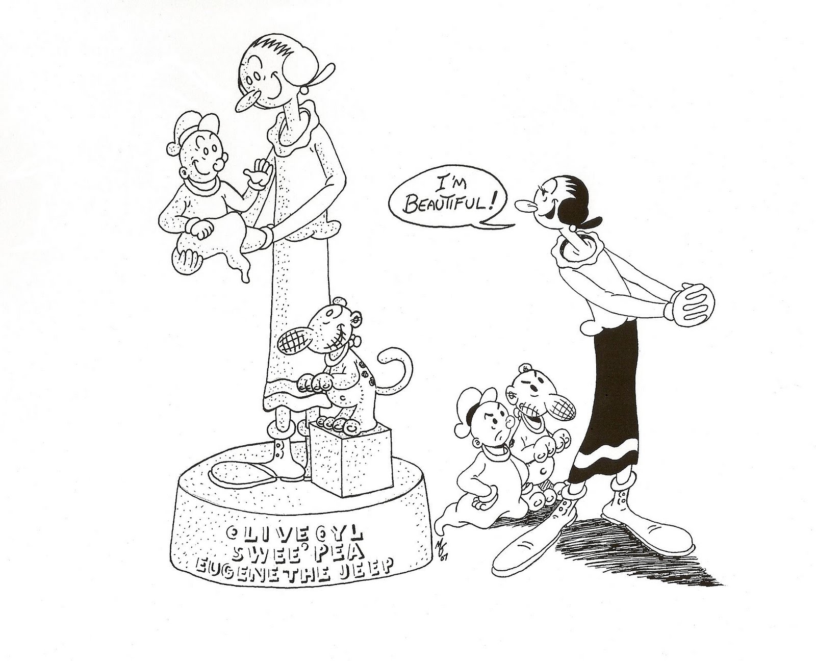 A view from a Goon Happy Birthday Olive Oyl!