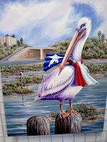 Texas Pelican -oil painting
