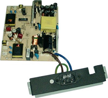 Aqui encontramos una fuente de alimentacion de un LCD