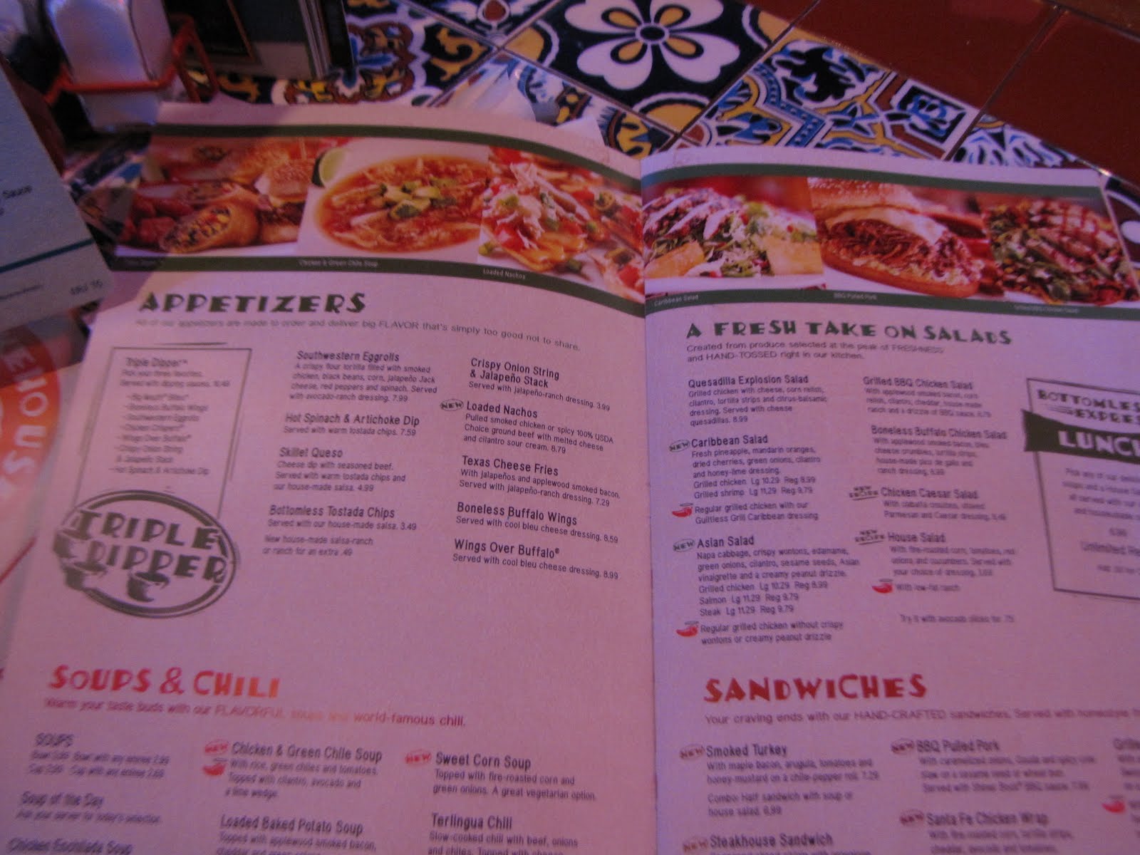 Chili’s Grill and Bar Resturant: A New Freshly Prepared Menu - The