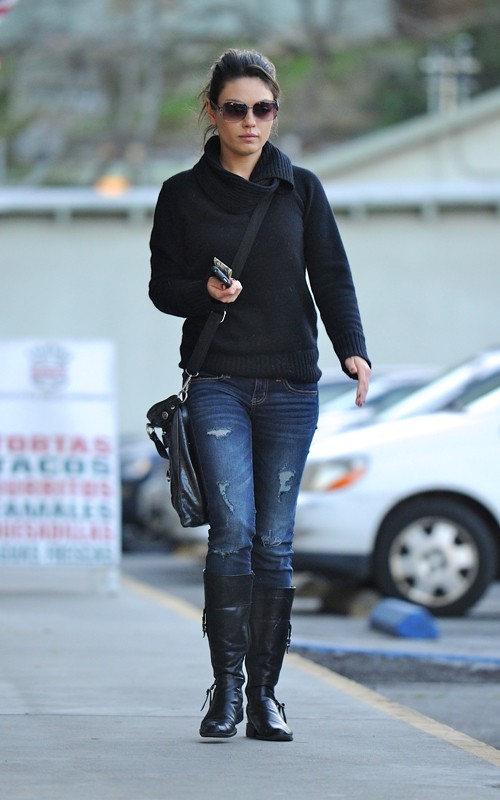 mila kunis out and about