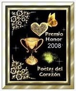 Premio Poetas del Corazon distincion otorgada por Mariana