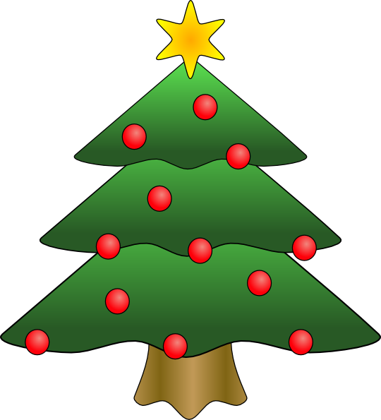 Free Clipart Of Trees. Christmas tree clip art image