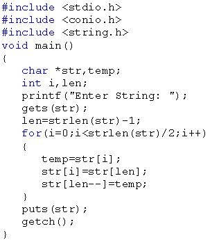 Learning Never Ends: String Reverse Program in C