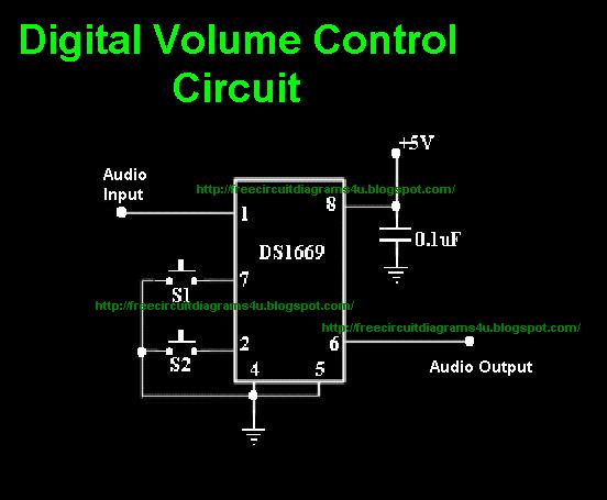 FREE CIRCUIT DIAGRAMS 4U: Digital Volume Control Circiuit