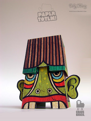 Reading Walter's Head: Totemualdo • For DOLLY OBLONG Paper Totem
