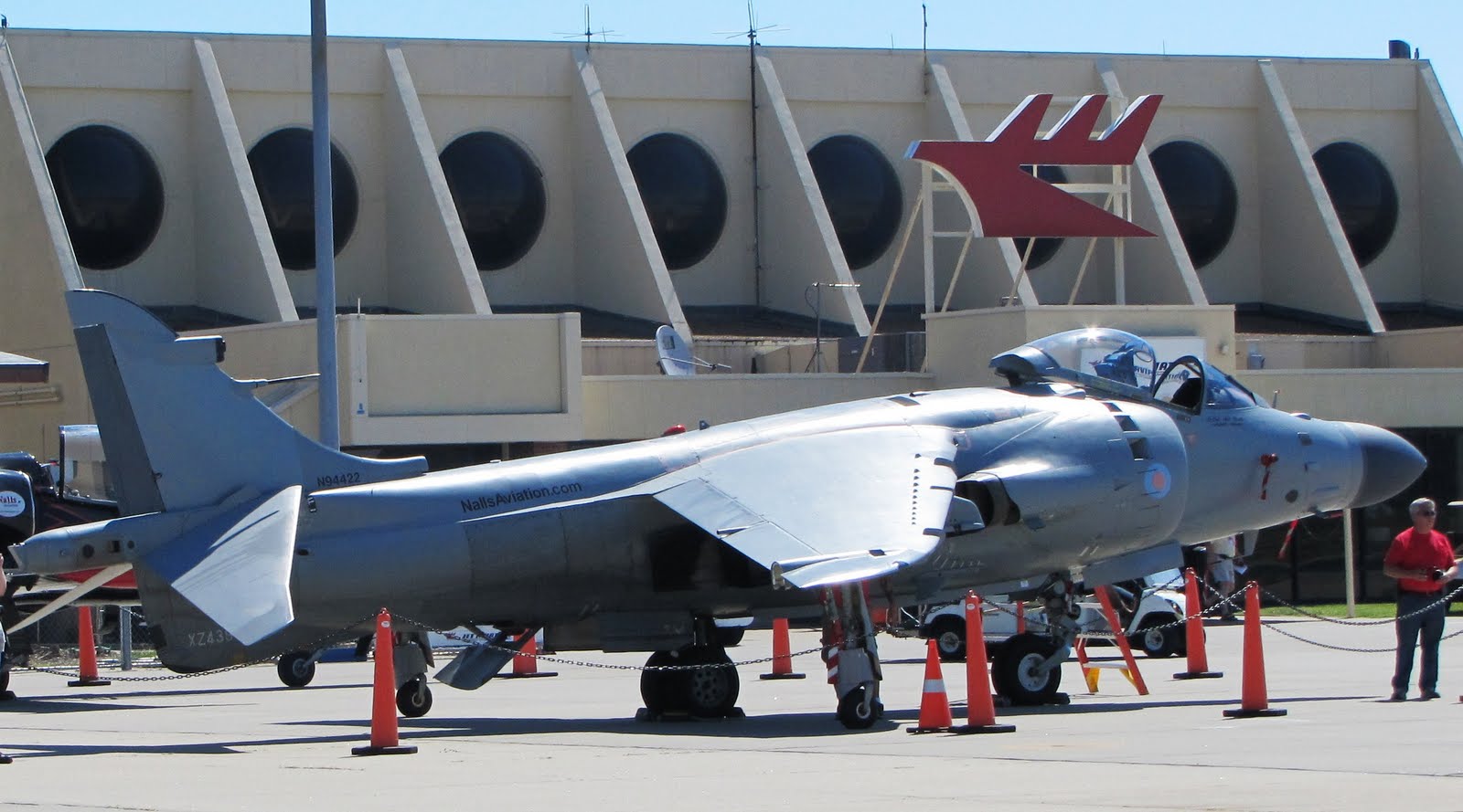 The Aero Experience Art Nalls Flies His Sea Harrier at Fair St. Louis