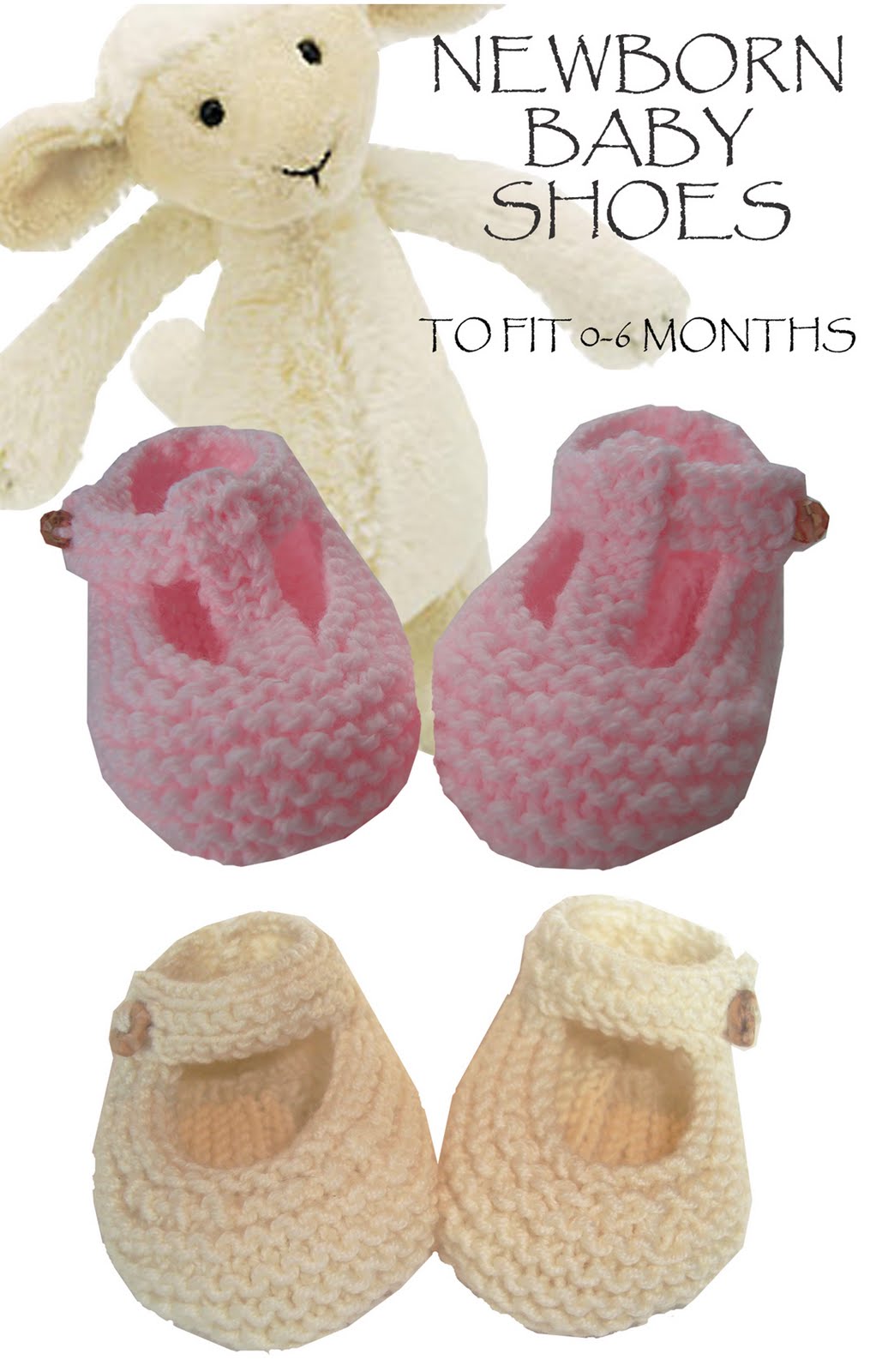 Garter Stitch Baby Shoes Free Knitting Pattern