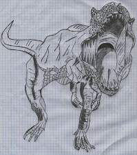 Mis dibujos - Tiranosaurio Rex
