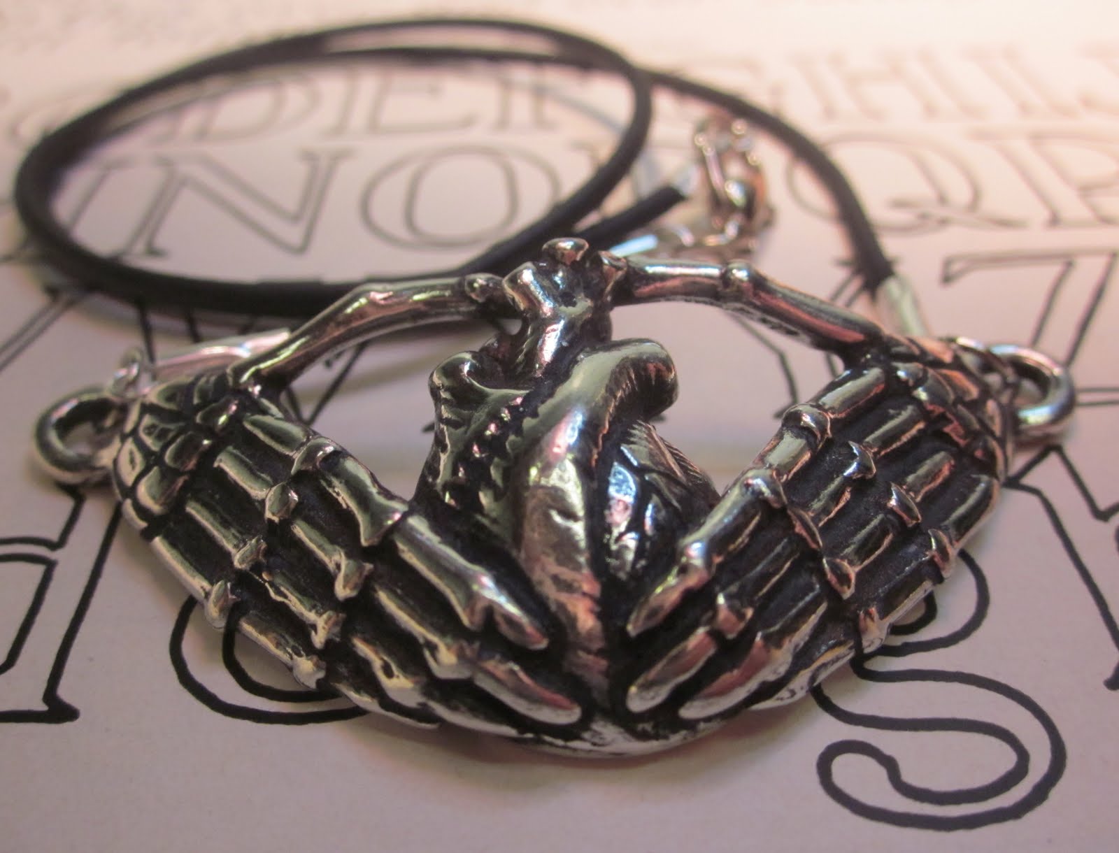 Lunar Opus: Anatomical Claddagh Necklace