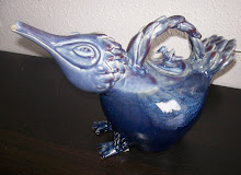 Blue Feathers Teapot, by Chic Lotz, 2009