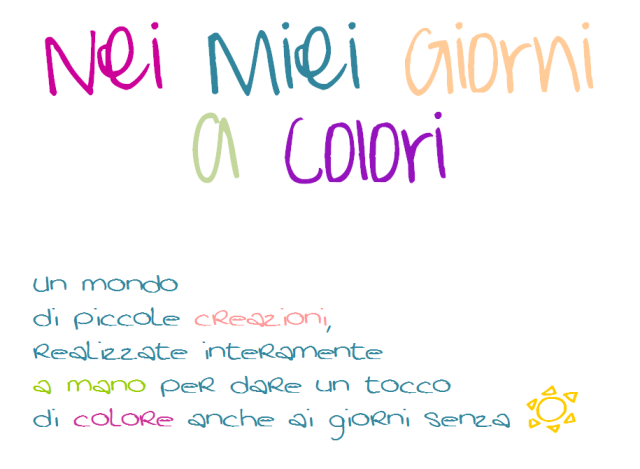 nei miei giorni a colori